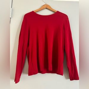 Ralph Lauren red long sleeve shirt like new! 100% cotton